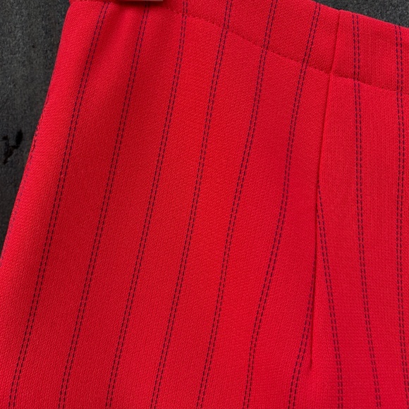 EUC Pendleton Pinstriped Red Trousers Size 6 - Picture 2 of 8